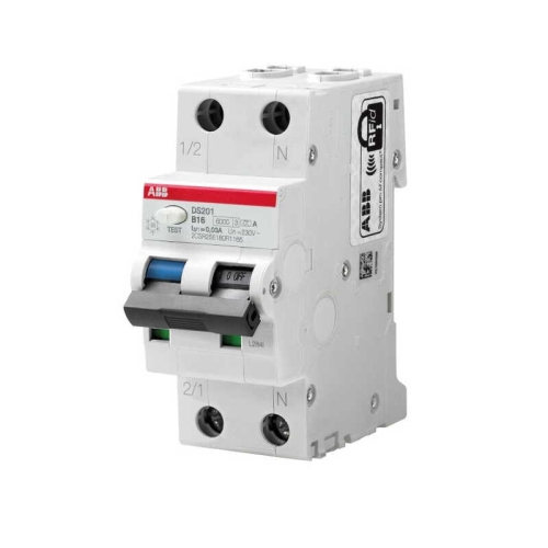 ABB circuit breaker DS201 B6 AC30 1+N 6kA