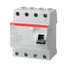 ABB circuit breaker FH204 AC-63/0.03 4-pole. 6 kA