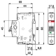 ABB circuit breaker S201 1-pole. 25A B 6kA