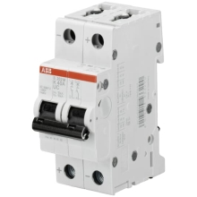 ABB circuit breaker S202M 2-pole. 6A to 10kA