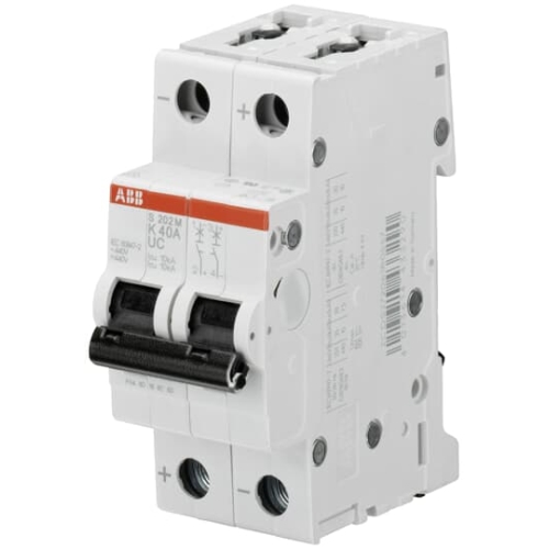 ABB circuit breaker S202M 2-pole. 6A to 10kA