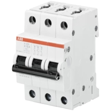 ABB circuit breaker S203 3-pole. 10A to 6kA