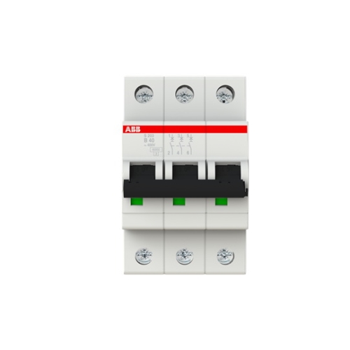 ABB circuit breaker S203 3-pole. 40A B 6kA