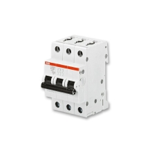 ABB circuit breaker S203 3-pole. 6A B 6kA