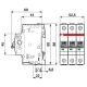 ABB circuit breaker SZ203 3-pole. 16A B 6kA