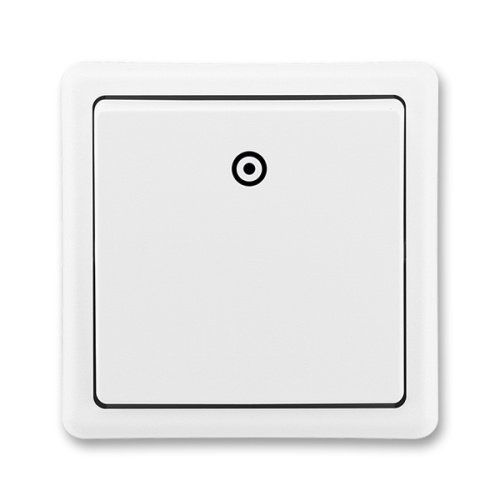 ABB CLASSIC push-button control o1/0; bright white