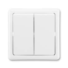 ABB CLASSIC switch alternating double o6+6; white