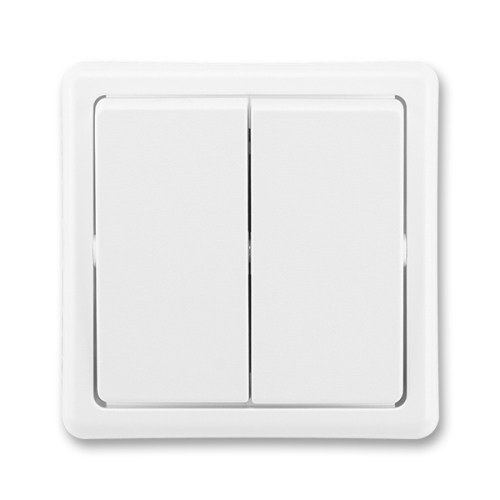 ABB CLASSIC switch alternating double o6+6; white