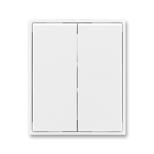 ABB ELEMENT split switch cover; white/white