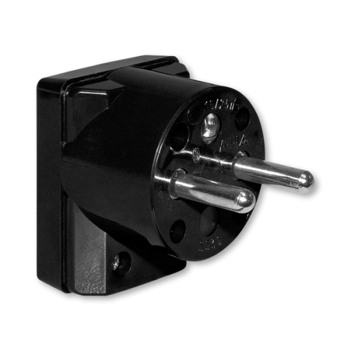 ABB plug.angle 2P+PE 250V/16A; black