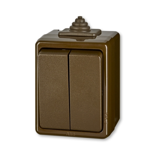 ABB PRAKTIK switch series series 5 IP44; brown