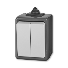 ABB PRAKTIK switch series series 5 IP44; gray