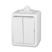 ABB PRAKTIK switch series series 5 IP44; white