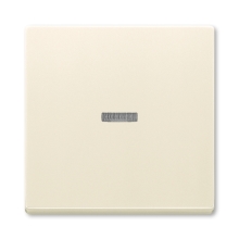 ABB single switch cover with window. SOLO ivory