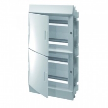 ABB switchboard.under.plaster Mistral41F 72mod. IP41 solid. door white N/PE