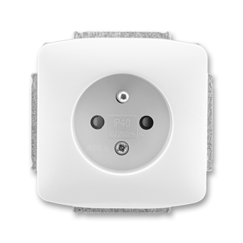 ABB TANGO socket. 1-us. 2P+PE blinds; white