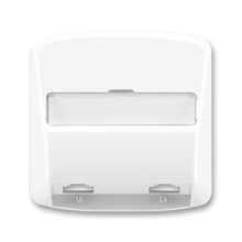 ABB TANGO socket cover. telephone double; white