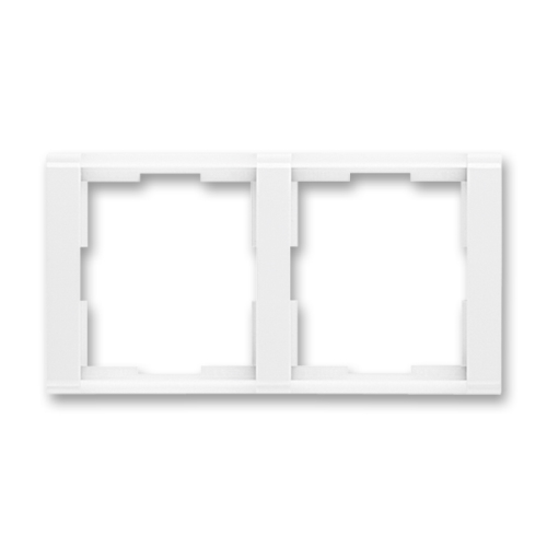 ABB TIME frame double horizontal; white/white