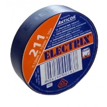 ANTICOR tape. electrical insulation. PVC 211. Electrix 15x10; dark. blue