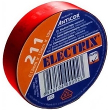 ANTICOR tape. electrical insulation. PVC 211. Electrix 15x10; red