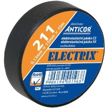 ANTICOR tape. electrical insulation. PVC 211. Electrix 19x20; black