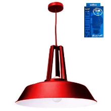 AURALIGHT wall light LED FAKTOR diameter 43 1x14W + bulb; red