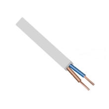 Cable flat CYLYO 2x0.75mm; white