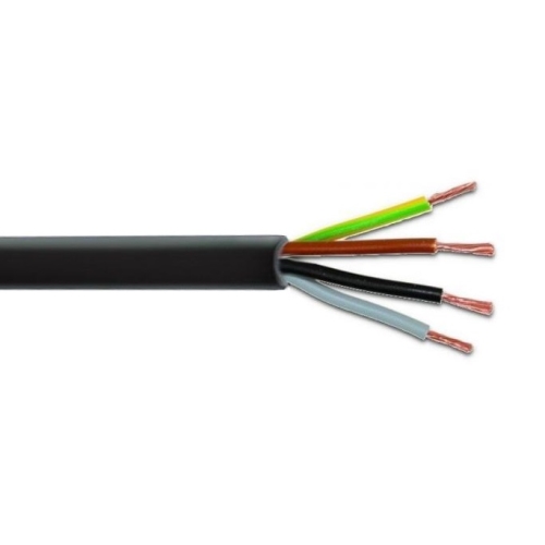 Cable medium rubber CGSG 4x1mm (B) H05RR-F; black