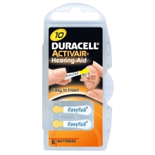 DURACELL batteries for hearing aids DA 10 Activair 6 pcs