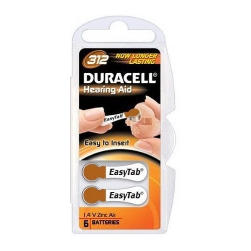 DURACELL batteries for hearing aids DA 312 Activair 6 pcs