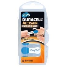 DURACELL batteries for hearing aids DA 675 Activair 6 pcs