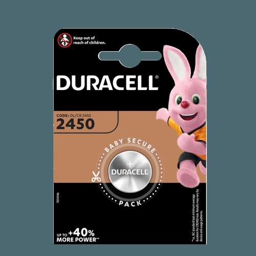 DURACELL lithium battery CR2450/DL2450; BL1