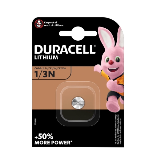 DURACELL lithium battery photo. CR1/3N; BL1