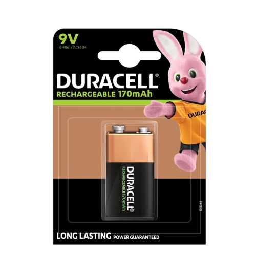 DURACELL rechargeable battery 170mAh 9V/HR9V; BL1