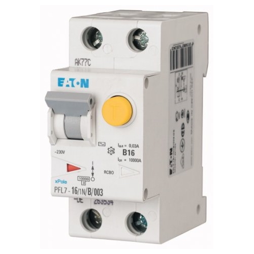 EATON circuit breaker/circuit breaker 1+Npole B 16A 30mA