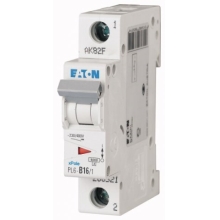 EATON circuit breaker PL6 1-pole. 16A B 6kA