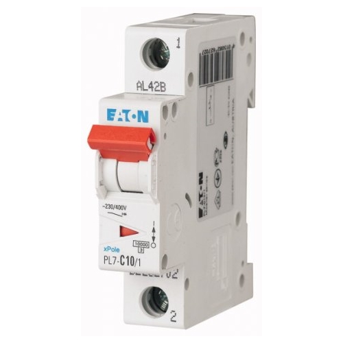 EATON circuit breaker PL7 1-pole. 10A B 10kA