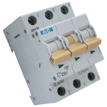 EATON circuit breaker PL7 3-pole. 13A C 10kA