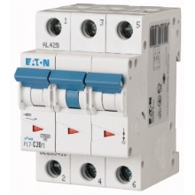 EATON circuit breaker PL7 3-pole. 20A C 10kA