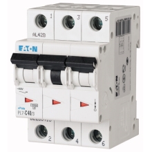 EATON circuit breaker PL7 3-pole. 40A B 10kA