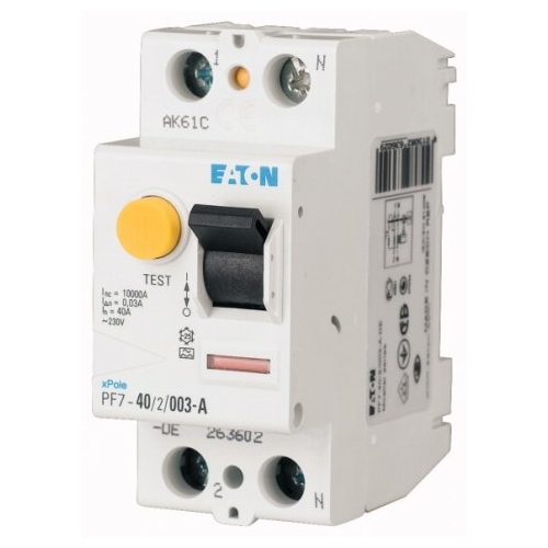 EATON current protector 2-pole 25A 30mA /263577/ 10kA