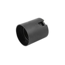 ELEMAN socket plastic. E27 screwless black