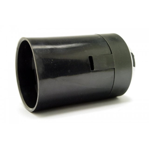 ELEMAN socket plastic. E27 screwless black