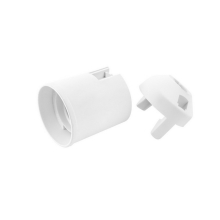 ELEMAN socket plastic. E27 screwless white; Code: 263