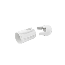 ELEMAN socket plastic. external thread E14 white; Code: 262