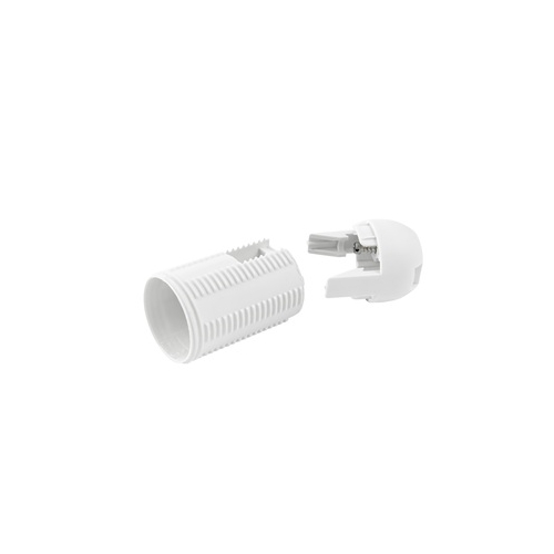 ELEMAN socket plastic. external thread E14 white; Code: 262