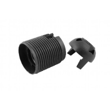 ELEMAN socket plastic. external thread E27 black