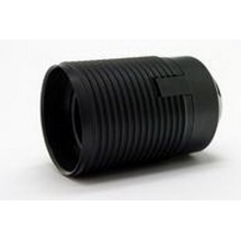 ELEMAN socket plastic. external thread E27 black