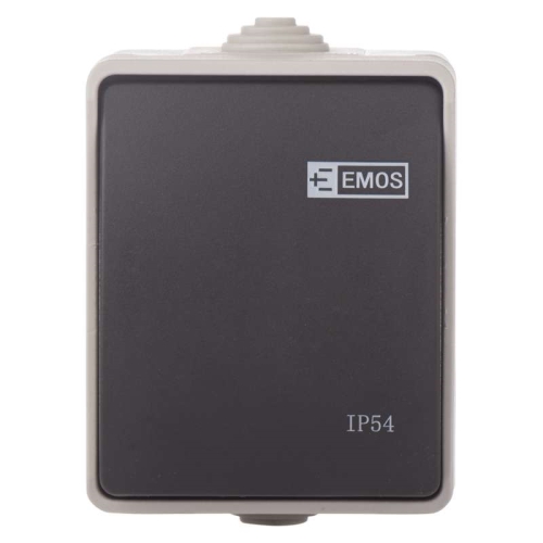 EMOS AC wall switch 250V/10 IP54 series no.6 stairwell