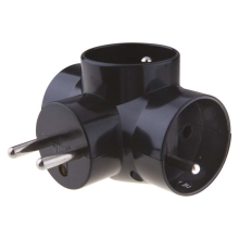 EMOS adapter.hub. 3x round E2010 Code: P0030